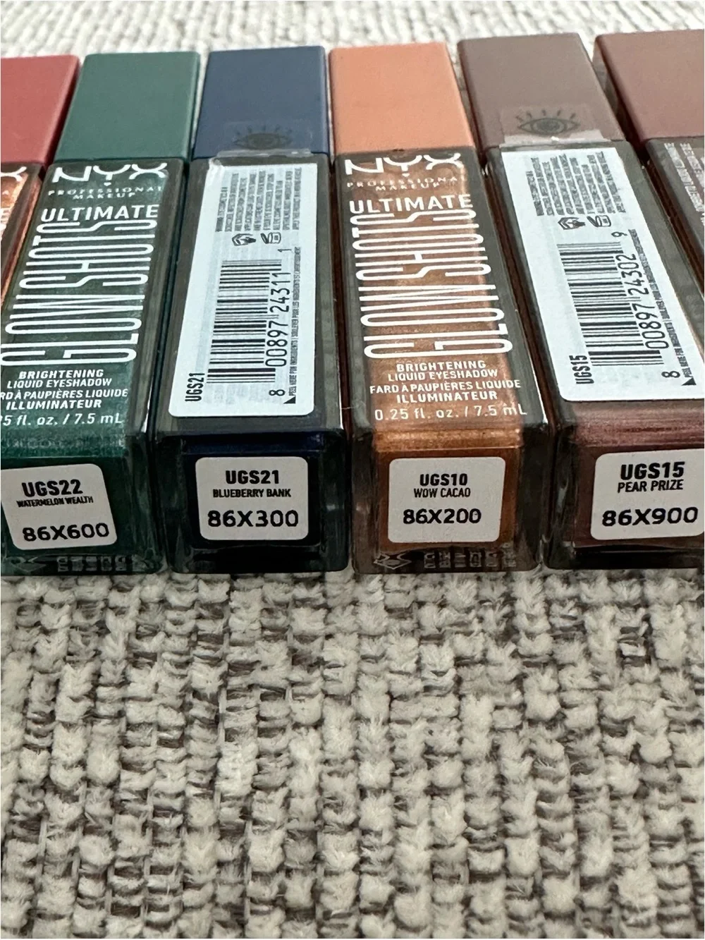 BRAND NEW NYX Makeup Ultimate Glow Shots Brightening Liquid Eyeshadow Lot of 10